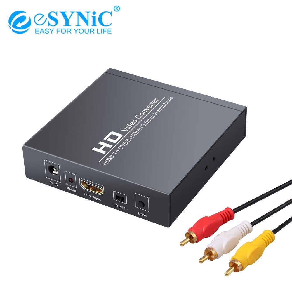 ESYNiC HDMI ȣȯ 3RCA CVBS AV Ʈ  ..